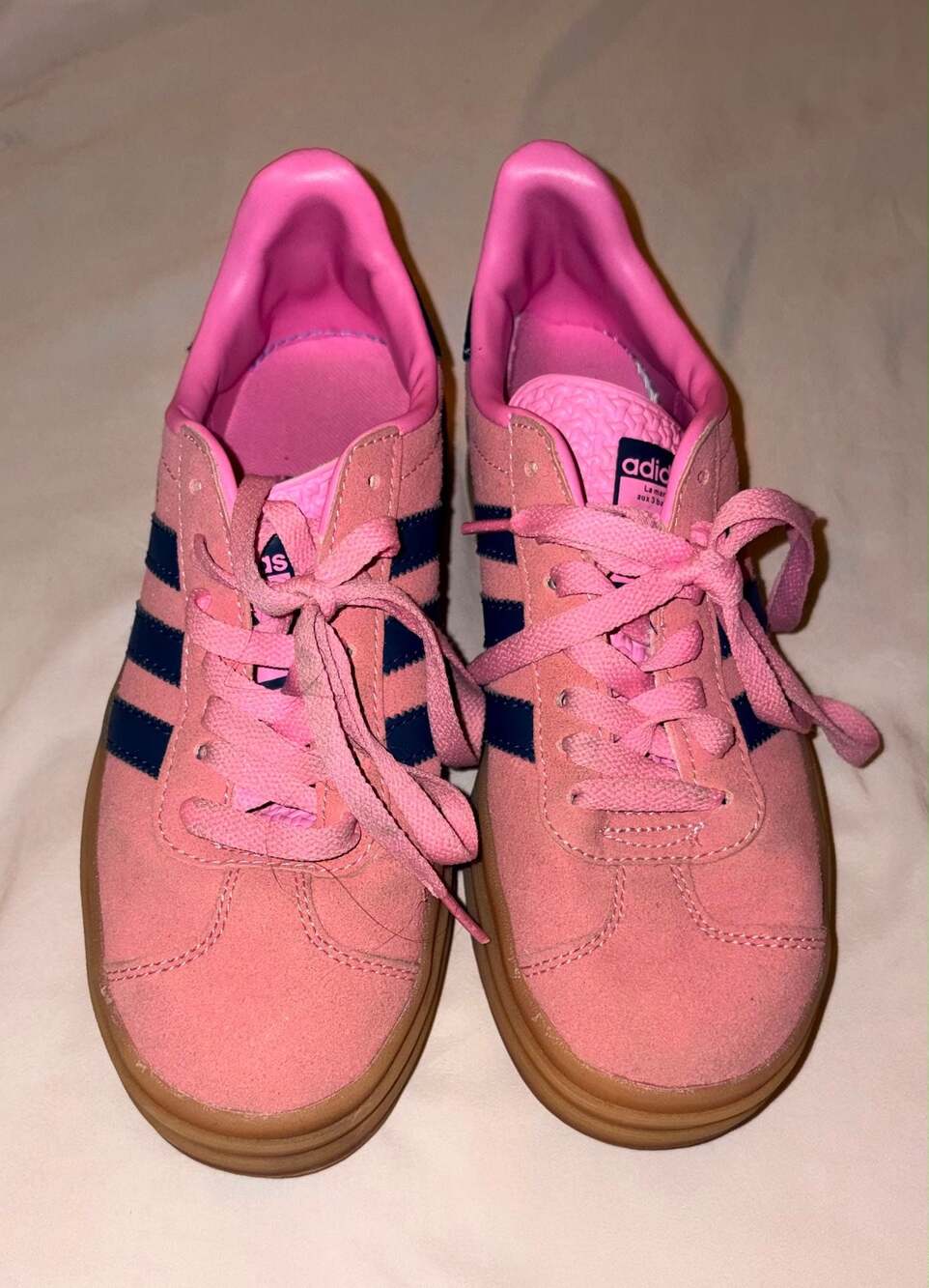 Adidas Originals Gazelle Bold Pink Glow Victory Blue Gum Platform Women's Sneake